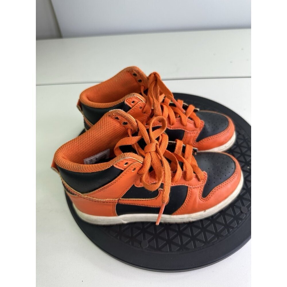 Nike Dunk High (PS) Black Safety Orange DD2314-004 Size 11c Child